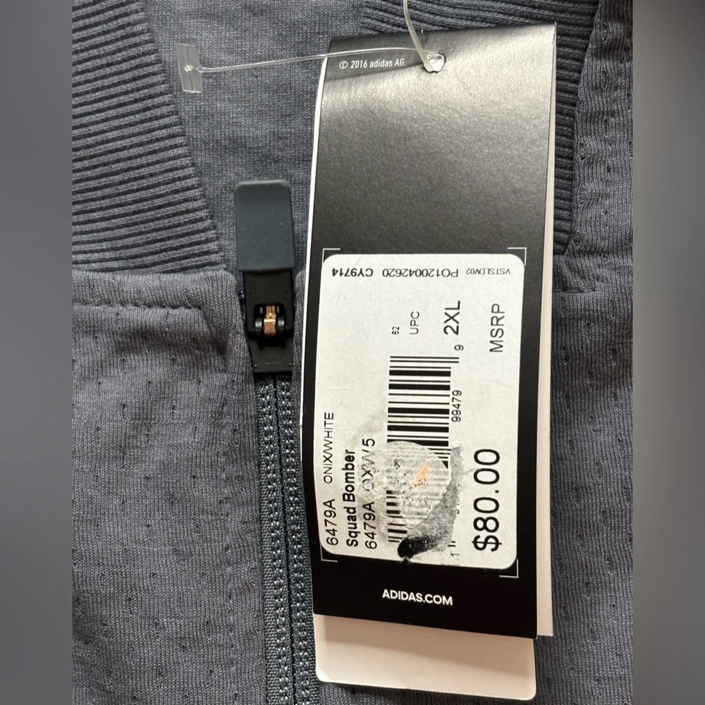 ADIDAS Jacket Squad Bomber Men’s Size 2XL‎